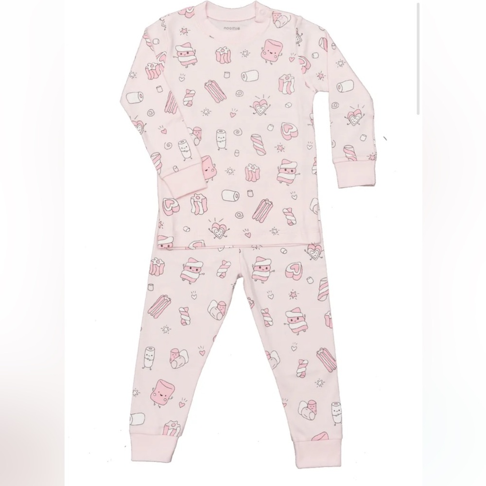 Noomie Pink Marshmallows Pajamas 18-24 months